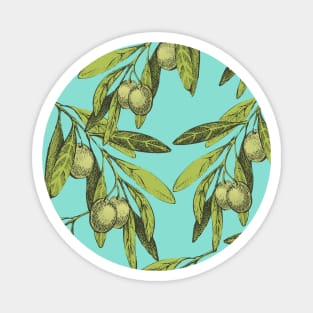 Olives pattern texture Magnet